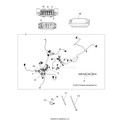 ELECTRICAL, MAIN WIRE HARNESS - A17SJE57AU (49ATVHARNESS1570SPTR)