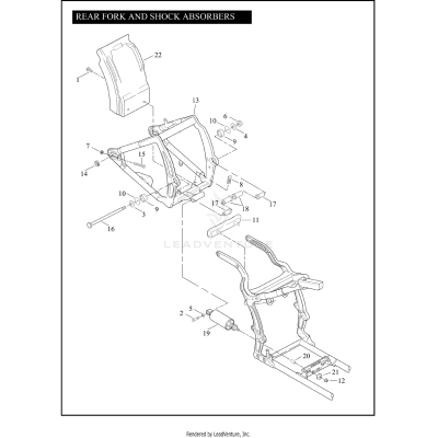 REAR FORK AND SHOCK ABSORBERS