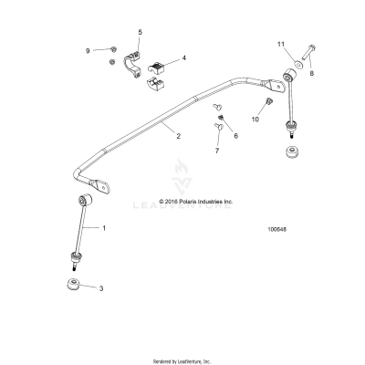 SUSPENSION, STABILIZER BAR, REAR - A17DCE87AU (100648)