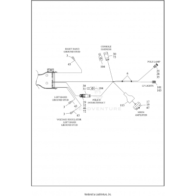 WIRING HARNESS, MAIN, ABS - FLHP (5 OF 8)