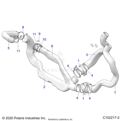 BODY, CLUTCH DUCTS - A25SXM95AL (C102217-2)