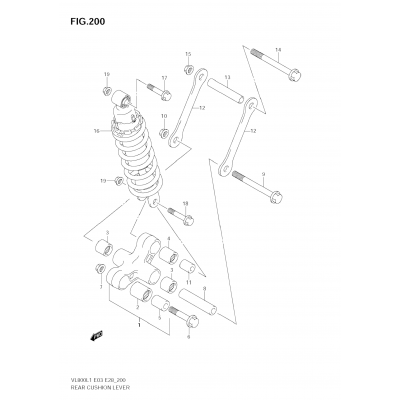 REAR CUSHION LEVER (VL800C E33)