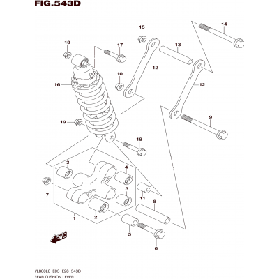 REAR CUSHION LEVER (VL800TL6 E03)