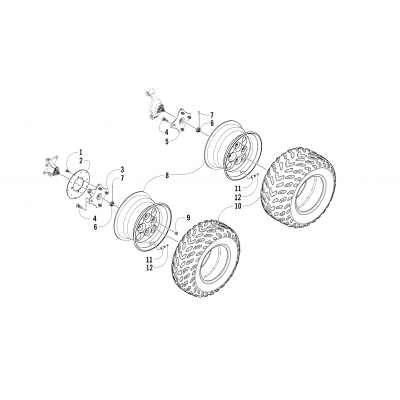 WHEEL AND TIRE ASSEMBLY