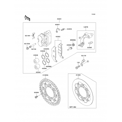 Front Brake(KX500-E15)