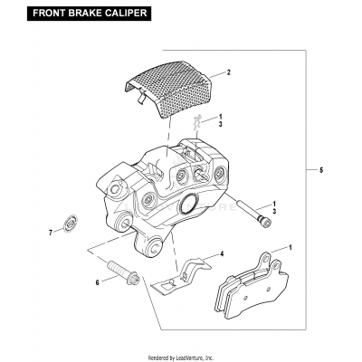 FRONT BRAKE CALIPER