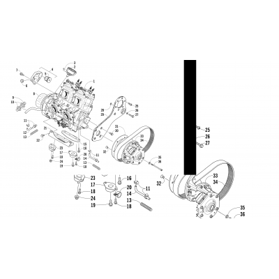 ENGINE AND RELATED PARTS