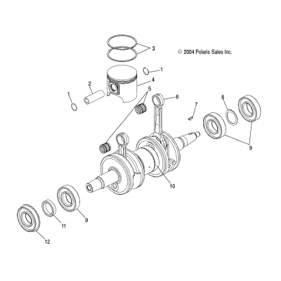 Piston & Crankshaft S05nk7cs/As05nl7cs/As05nk8cs/As05nl8cs/As05nm8cs/A (4992789278D08)