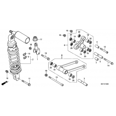 REAR SHOCK ABSORBER