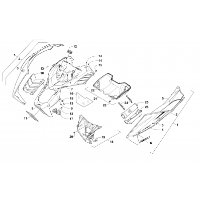 HOOD AND AIR INTAKE ASSEMBLY