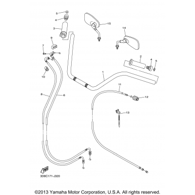 Steering Handle Cable