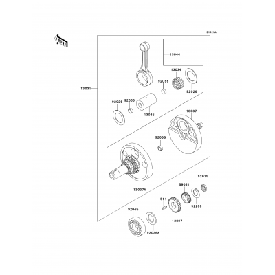 Crankshaft(KL650AE032206∼)