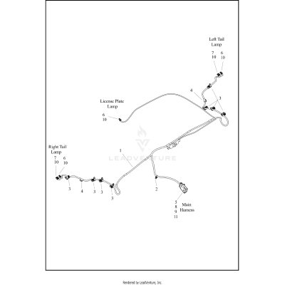 WIRE HARNESS, REAR LIGHTING - FLTRT (ENG, HDI, JPN)