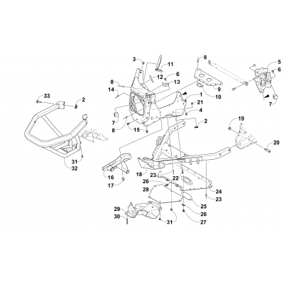 FRONT BUMPER AND FRAME ASSEMBLY