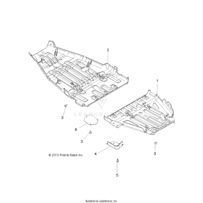 BODY, SKID PLATES - A19SVS95CR/ER [49ATVSKIDPLATE14850SCRAM]