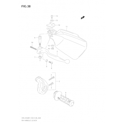 RH HANDLE LEVER