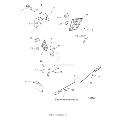 ELECTRICAL, TURN SIGNALS and LICENSE PLATE - A19SVS95CR/ER [101433]