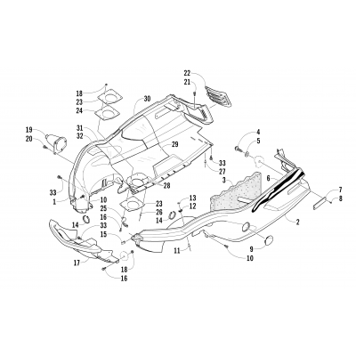 BELLY PAN AND FRONT BUMPER ASSEMBLY