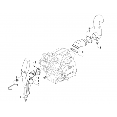 CASE/BELT COOLING ASSEMBLY