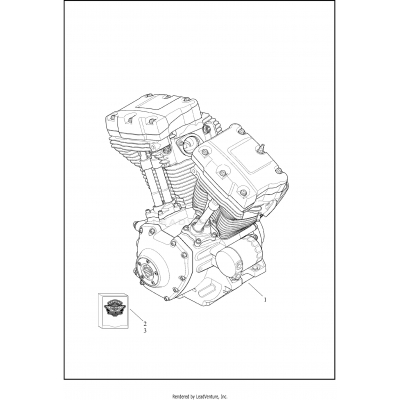 ENGINE ASSEMBLY, TWIN-COOLED™ - TWIN CAM 103™