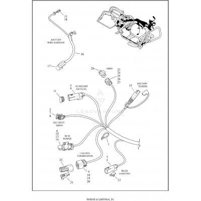 WIRING HARNESS, MAIN, ABS - FLHTK (10 OF 10)