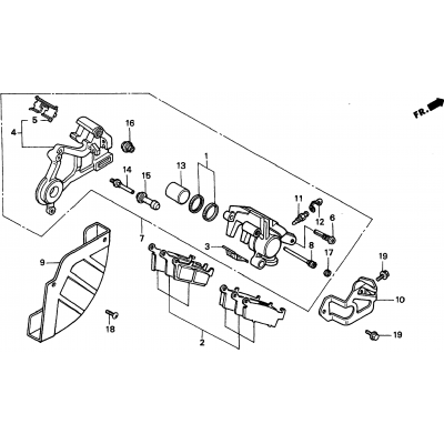 REAR BRAKE CALIPER