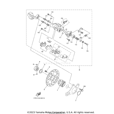 REAR BRAKE CALIPER