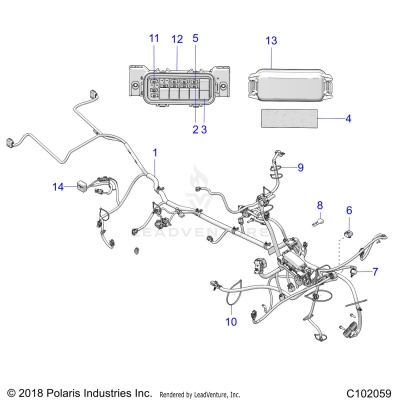 ELECTRICAL, HARNESS - A19SWS57C1/C2/E1/E2  (C102059)