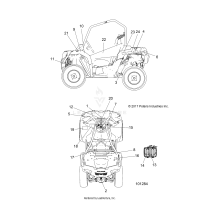 BODY, DECALS - A19DAE57A4 (101284)