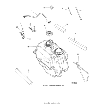 BODY, FUEL TANK ASM. - A19SEA57R1/SEE57R1/7 [101398]