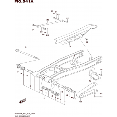 REAR SWINGINGARM