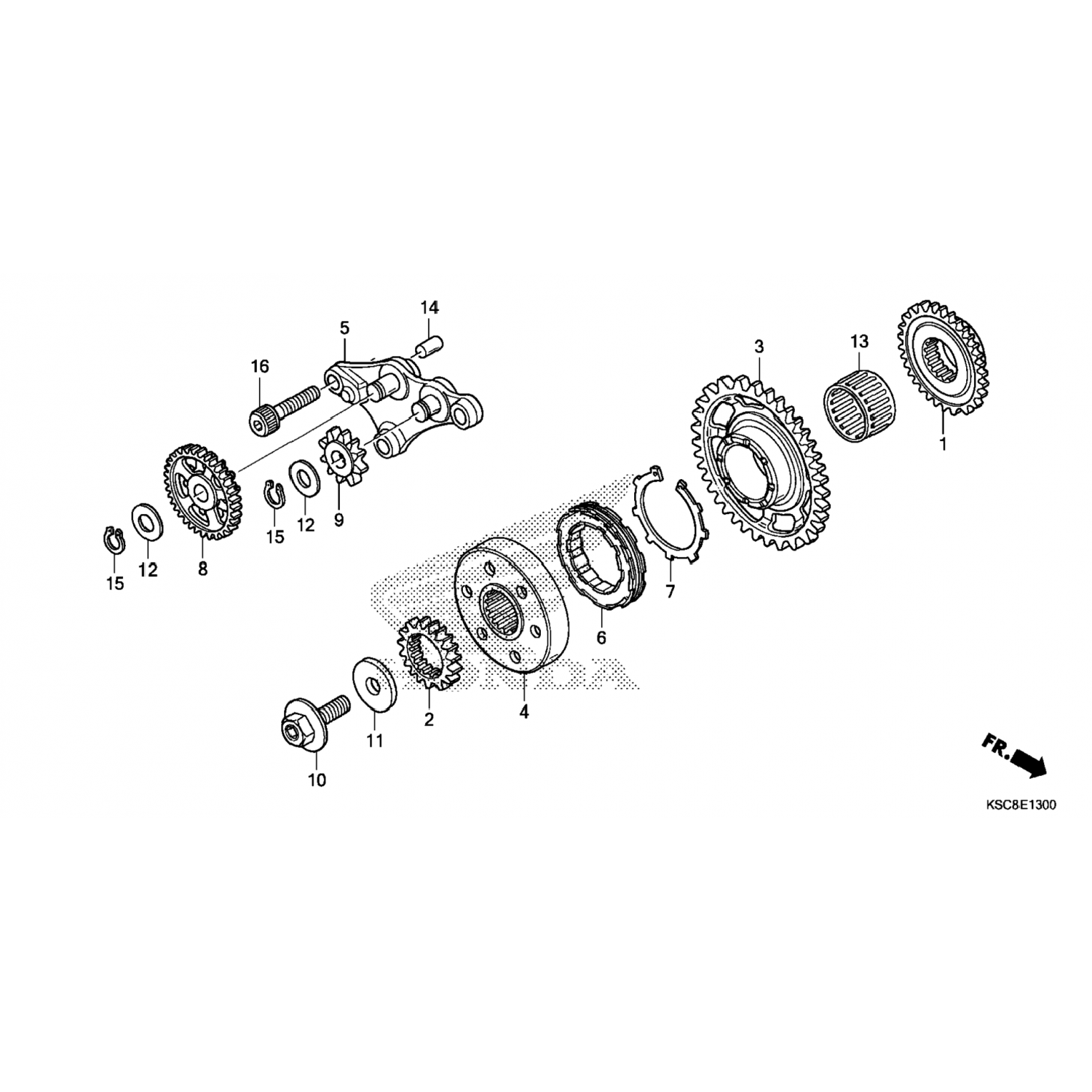 28125-MT7-004 Honda - CLUTCH, ONE-WAY - Купить за 8658 р.