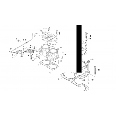 CYLINDER AND HEAD ASSEMBLY