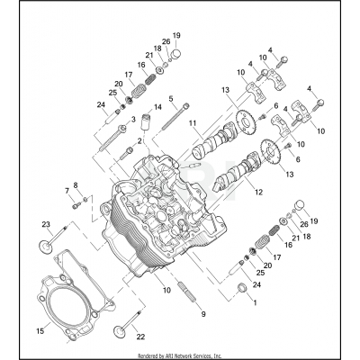 CYLINDER HEAD, CAMSHAFTS & VALVES