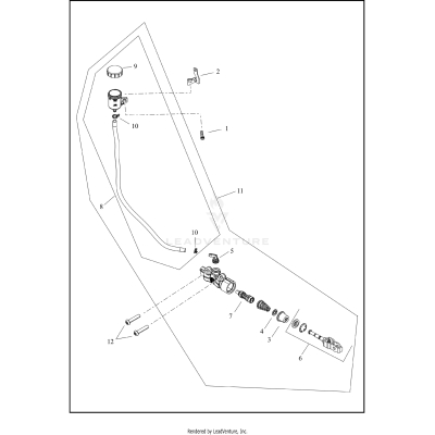 BRAKE MASTER CYLINDER, REAR
