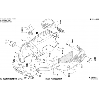 BELLY PAN AND FRONT BUMPER ASSEMBLY