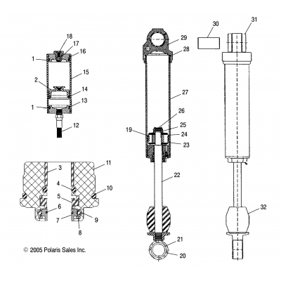 Shock, Rear Track (7043190) /Fs (4997519751C04)