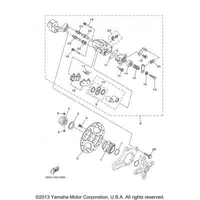 Rear Brake Caliper