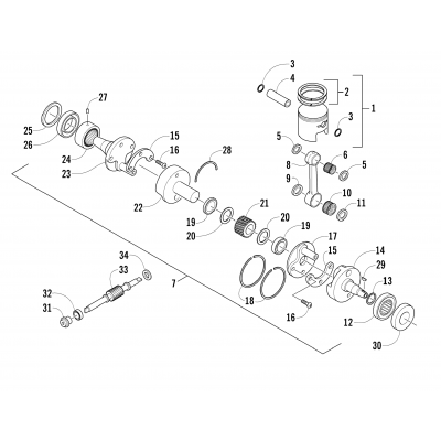 PISTON AND CRANKSHAFT