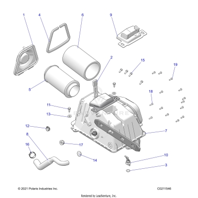 ENGINE, AIR INTAKE - A25SXE95PP (C0211546)