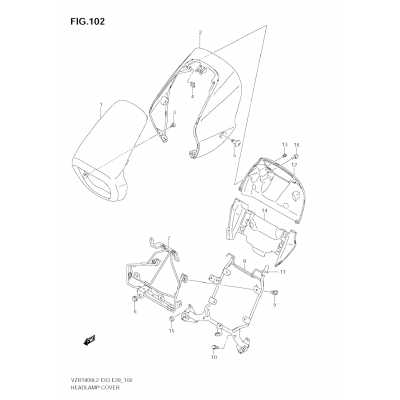 HEADLAMP COVER (VZR1800 L2 E33)