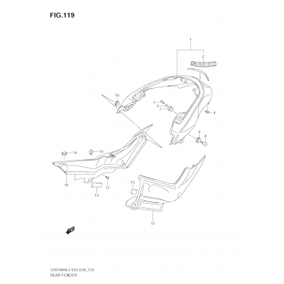 REAR FENDER (VZR1800 L2 E03)