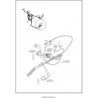 WIRING HARNESS, MAIN NON-ABS - XG500, XG750 (FRONT LOWER)