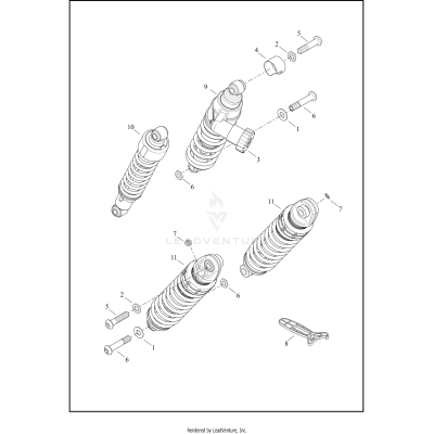 SHOCK ABSORBERS, REAR