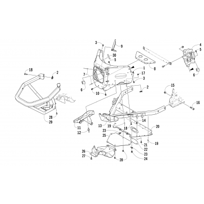 FRONT BUMPER AND FRAME ASSEMBLY