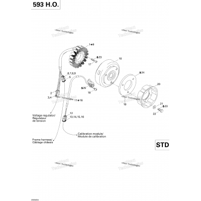 Magneto (12V, 360W) (593 Ho) (Trail)