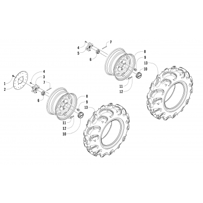 WHEEL AND TIRE ASSEMBLY