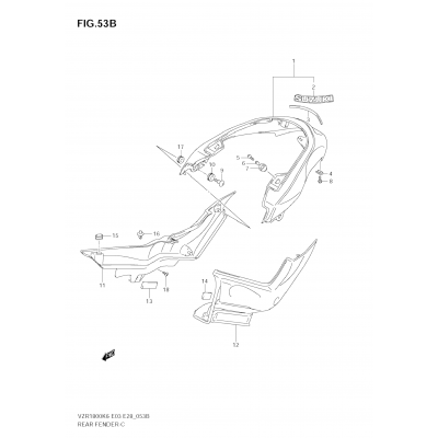 REAR FENDER (VZR1800K8/NK8)