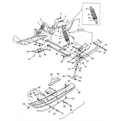 Front Suspension & Ski Trail Rmk