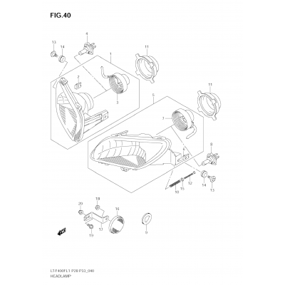 HEADLAMP (LT-F400FZL1 E28)